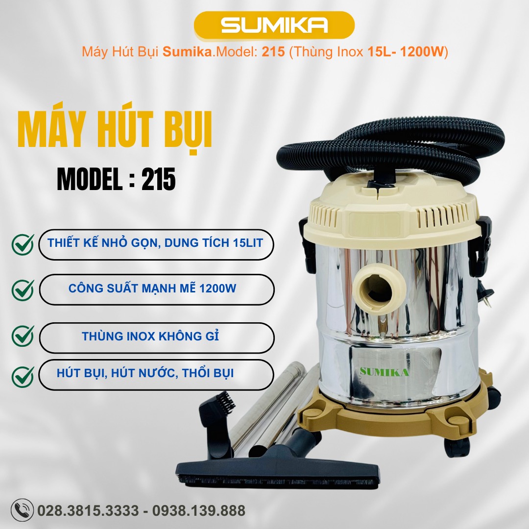 4 Lý do bạn nên sở hữu máy hút bụi gia đình SUMIKA 215