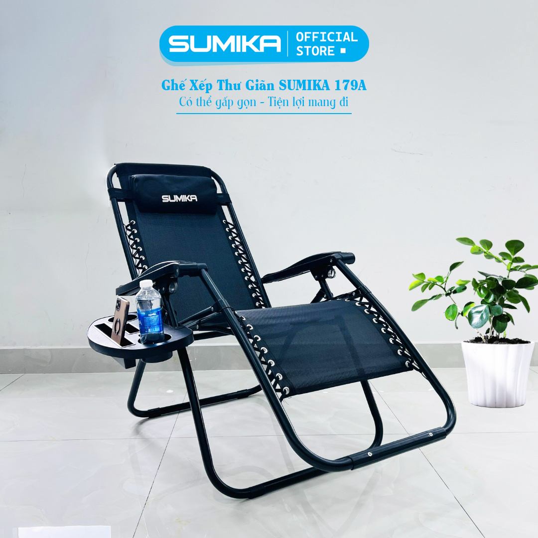 Sumika relaxing folding chair 179A (metal lock, 200kg load)