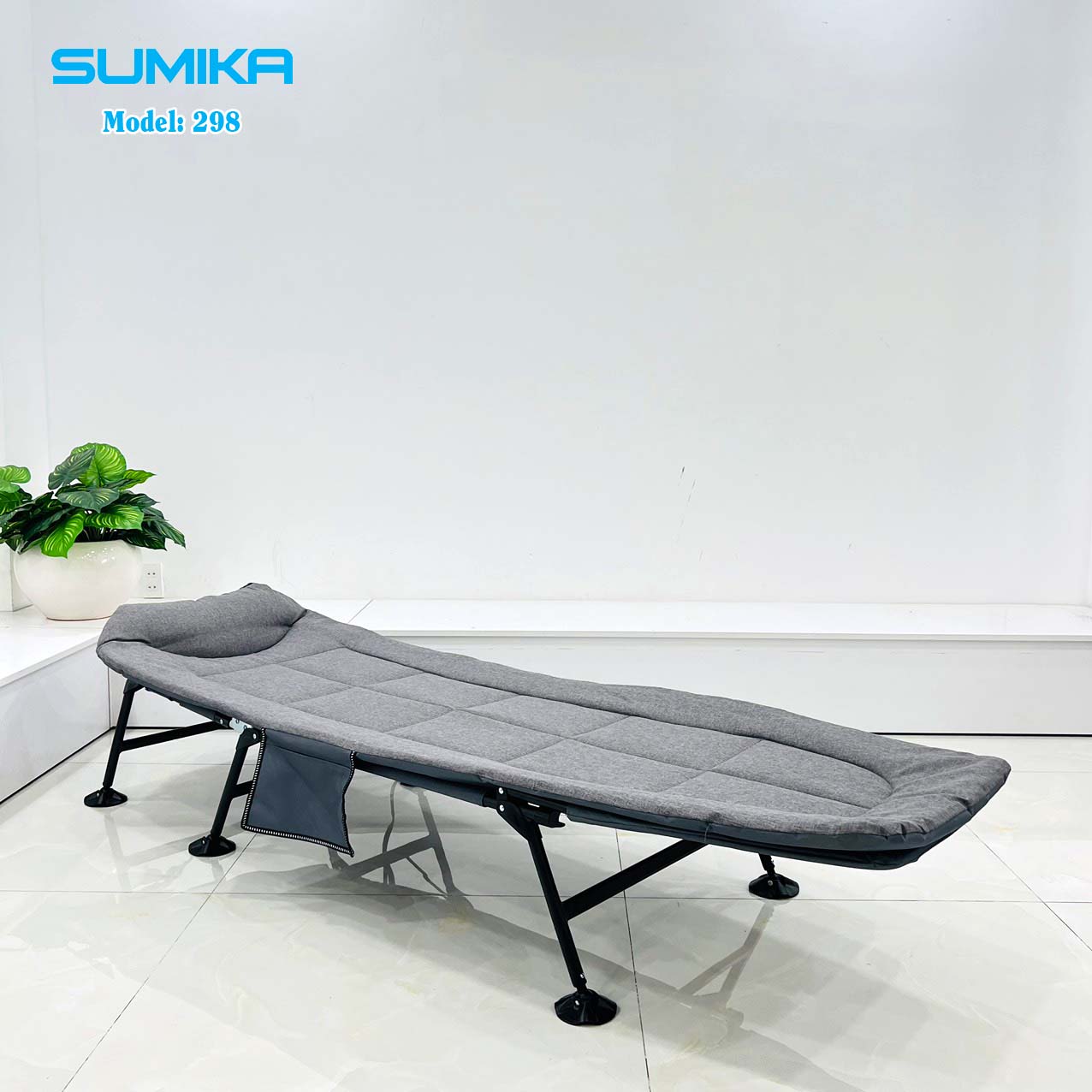 Giường xếp gấp gọn đa năng SUMIKA 298 (Gray)
