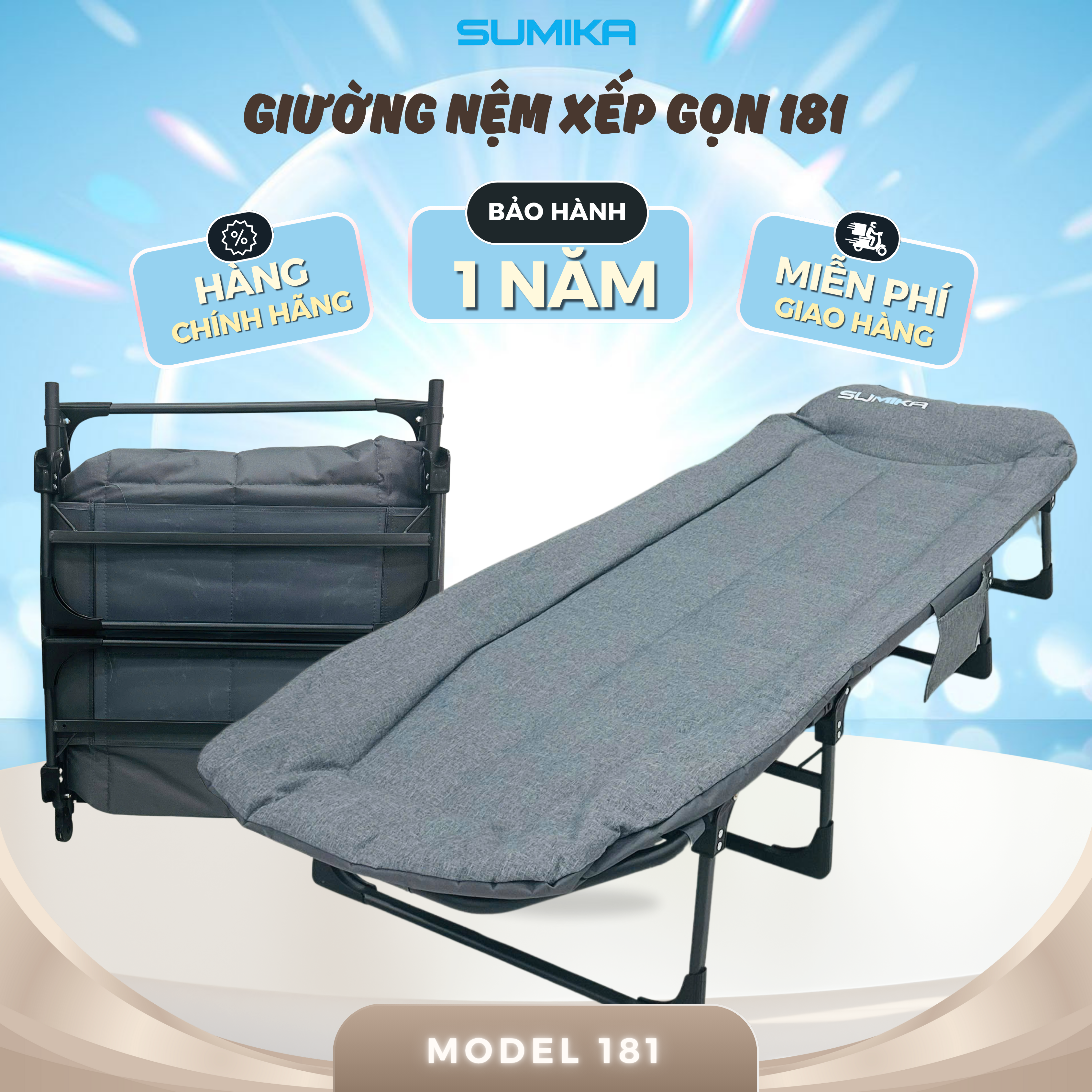 Sumika folding folding bed 181