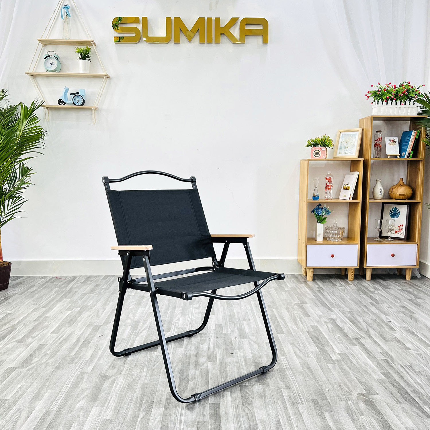 Picnic chair picnic folding Sumika K39 (Black)