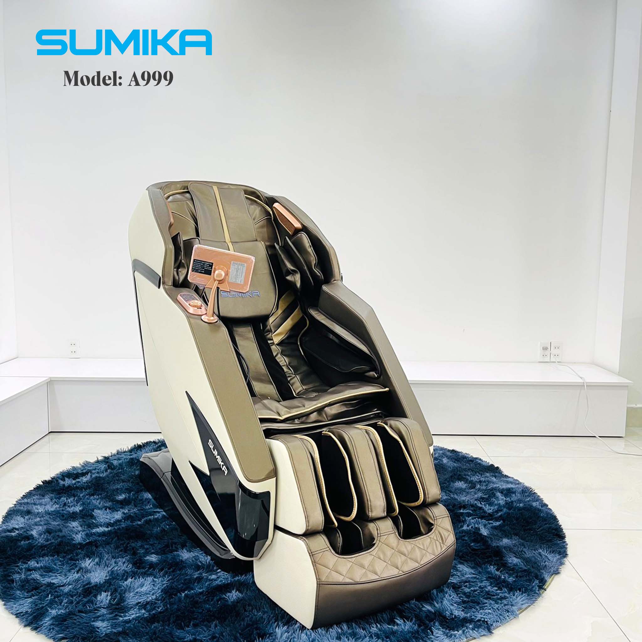 Ghế massage thư giãn toàn thân SUMIKA A999 (White)