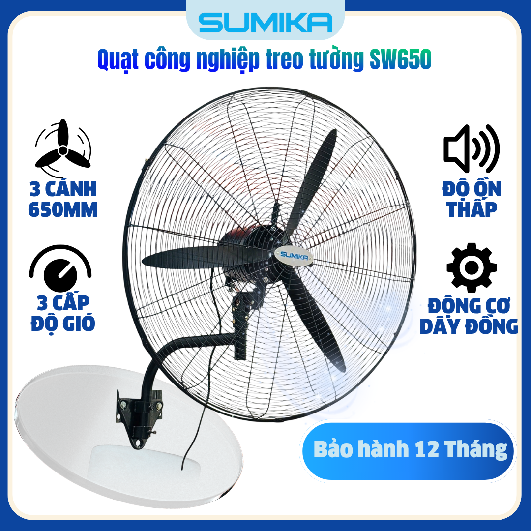 Quạt công nghiệp treo tường Sumika SW650