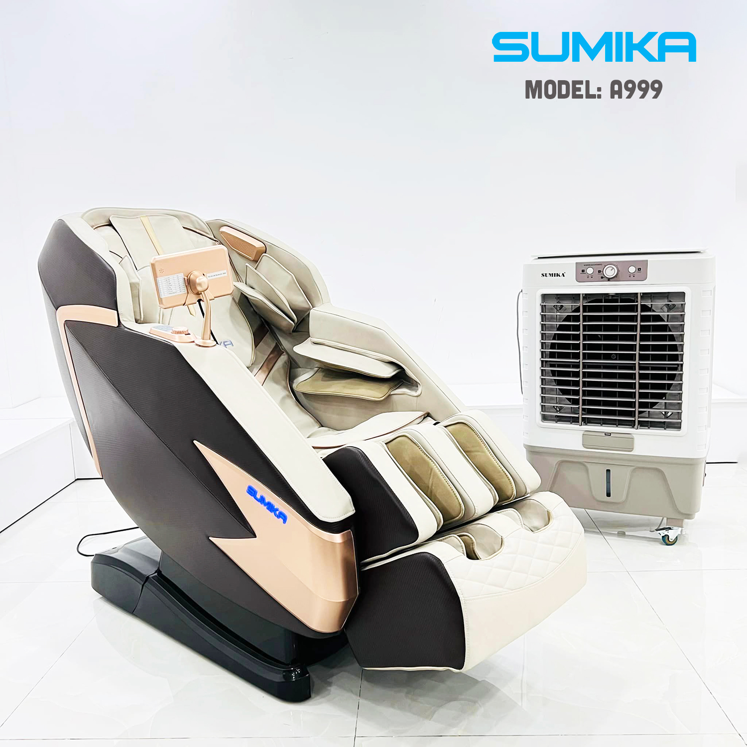 Ghế massage thư giãn toàn thân SUMIKA A999 (Brown)