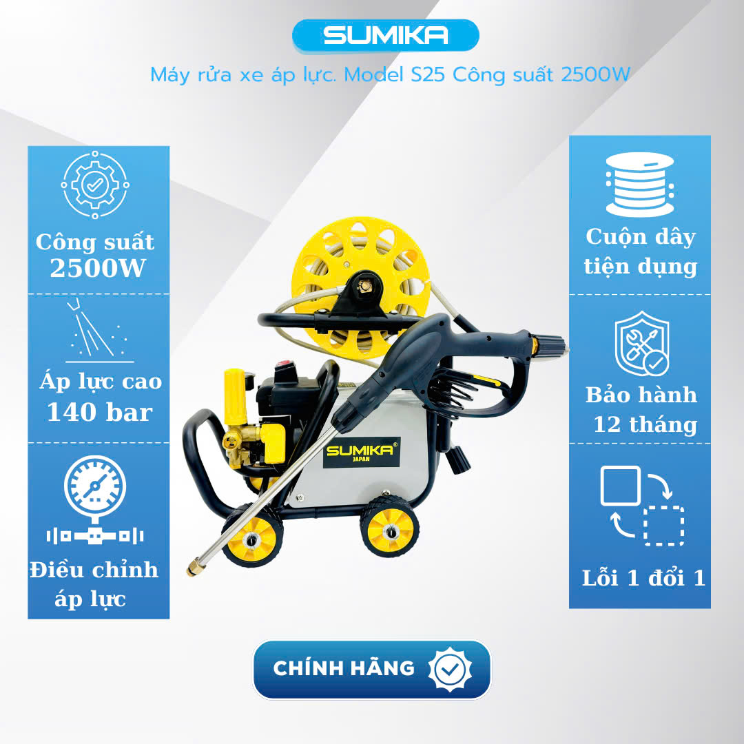 may-rua-xe-gia-dinh-ap-luc-cao