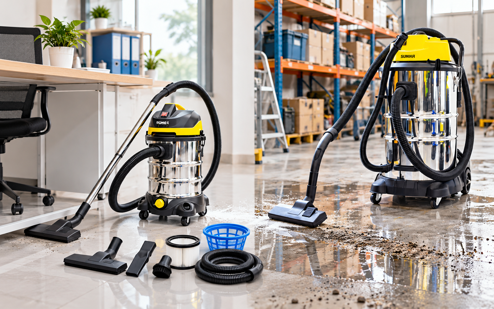  Máy hút bụi công nghiệp 30L hay 50L?
