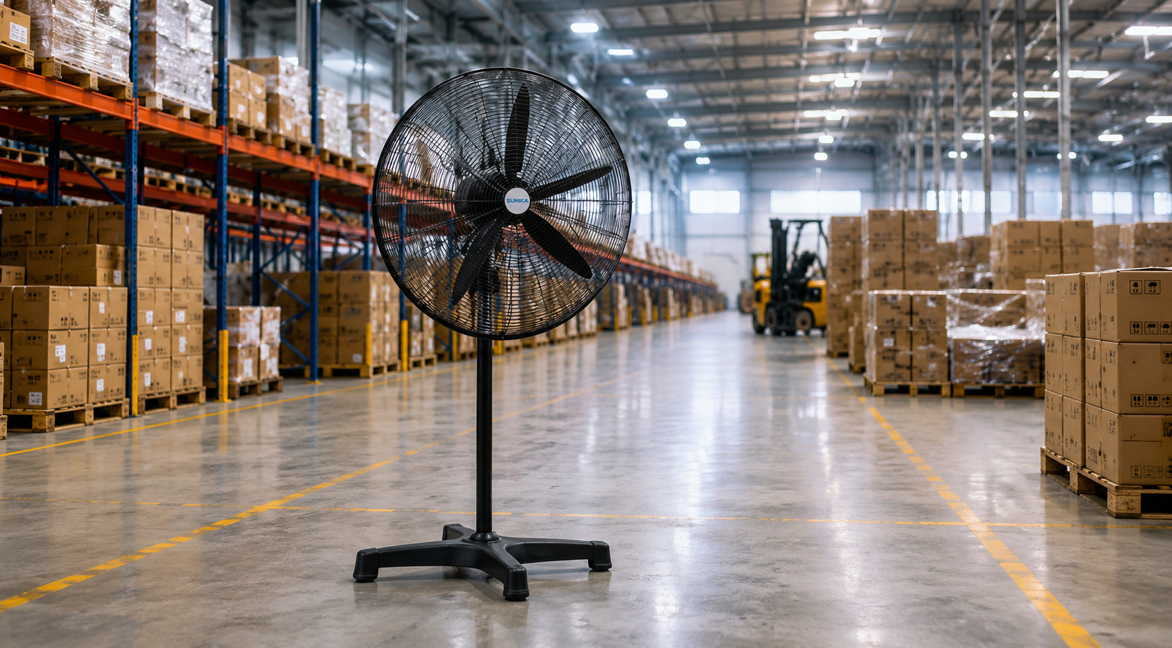 Giữa Quạt công nghiệp đứng và Quạt treo tường: Loại nào làm mát nhà xưởng tốt hơn? giua-quat-cong-nghiep-dung-va-quat-treo-tuong-loai-nao-lam-mat-nha-xuong-tot-hon