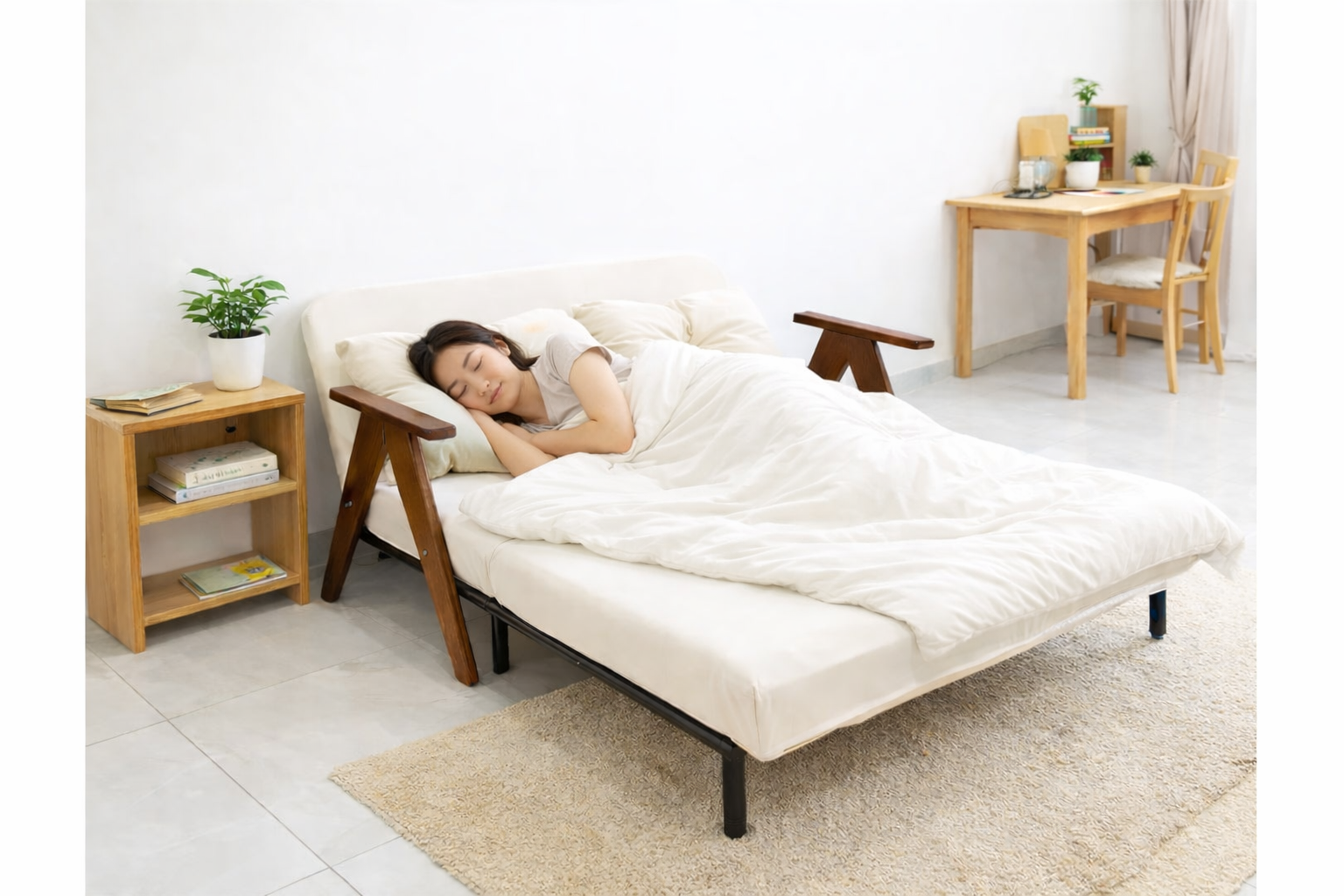 so-sanh-giuong-xep-gon-va-nem-gap