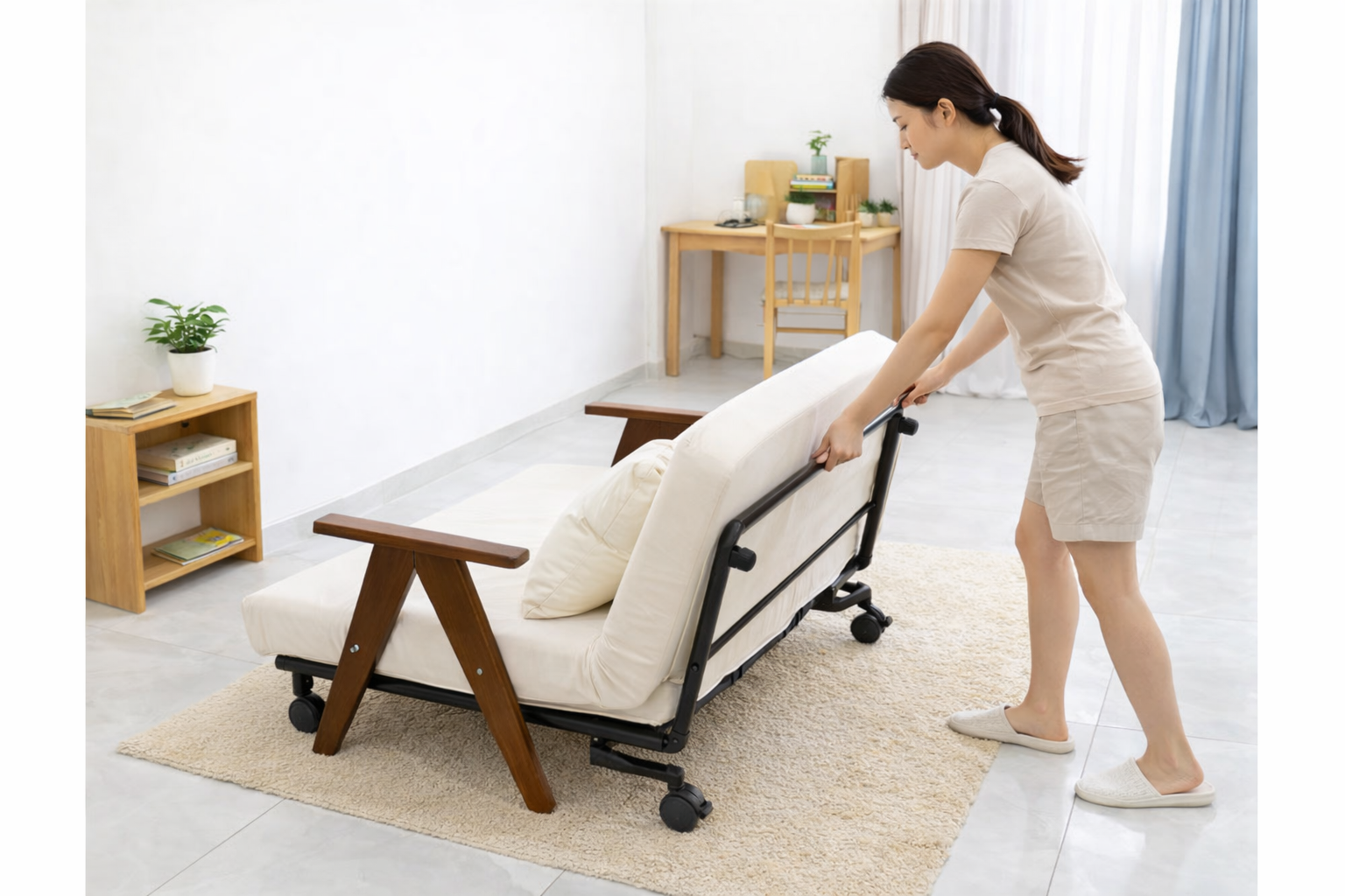 so-sanh-giuong-xep-gon-va-nem-gap