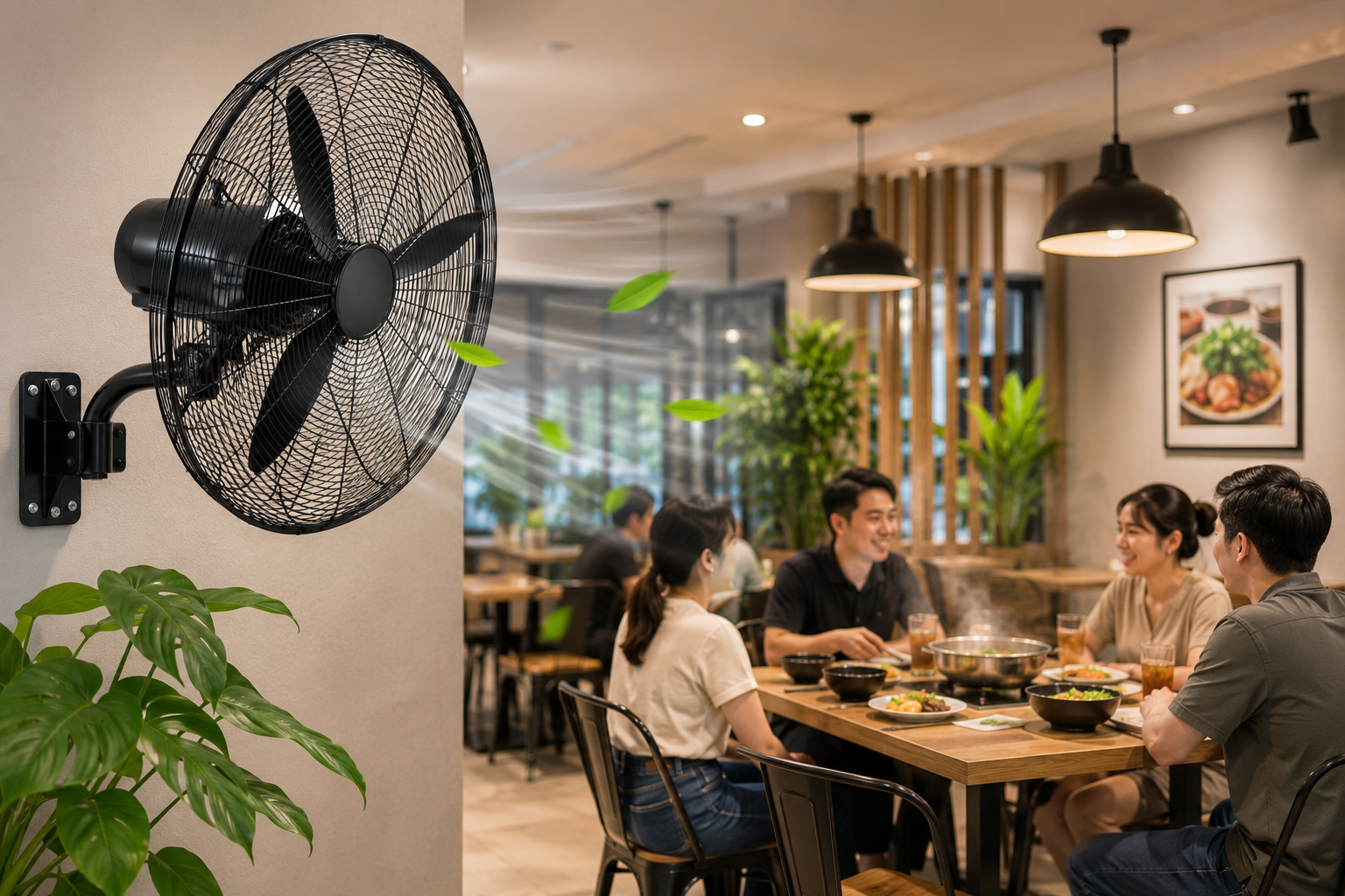 Quạt công nghiệp cho quán ăn, nhà hàng tiết kiệm chi phí quat-cong-nghiep-cho-quan-an-nha-hang-tiet-kiem