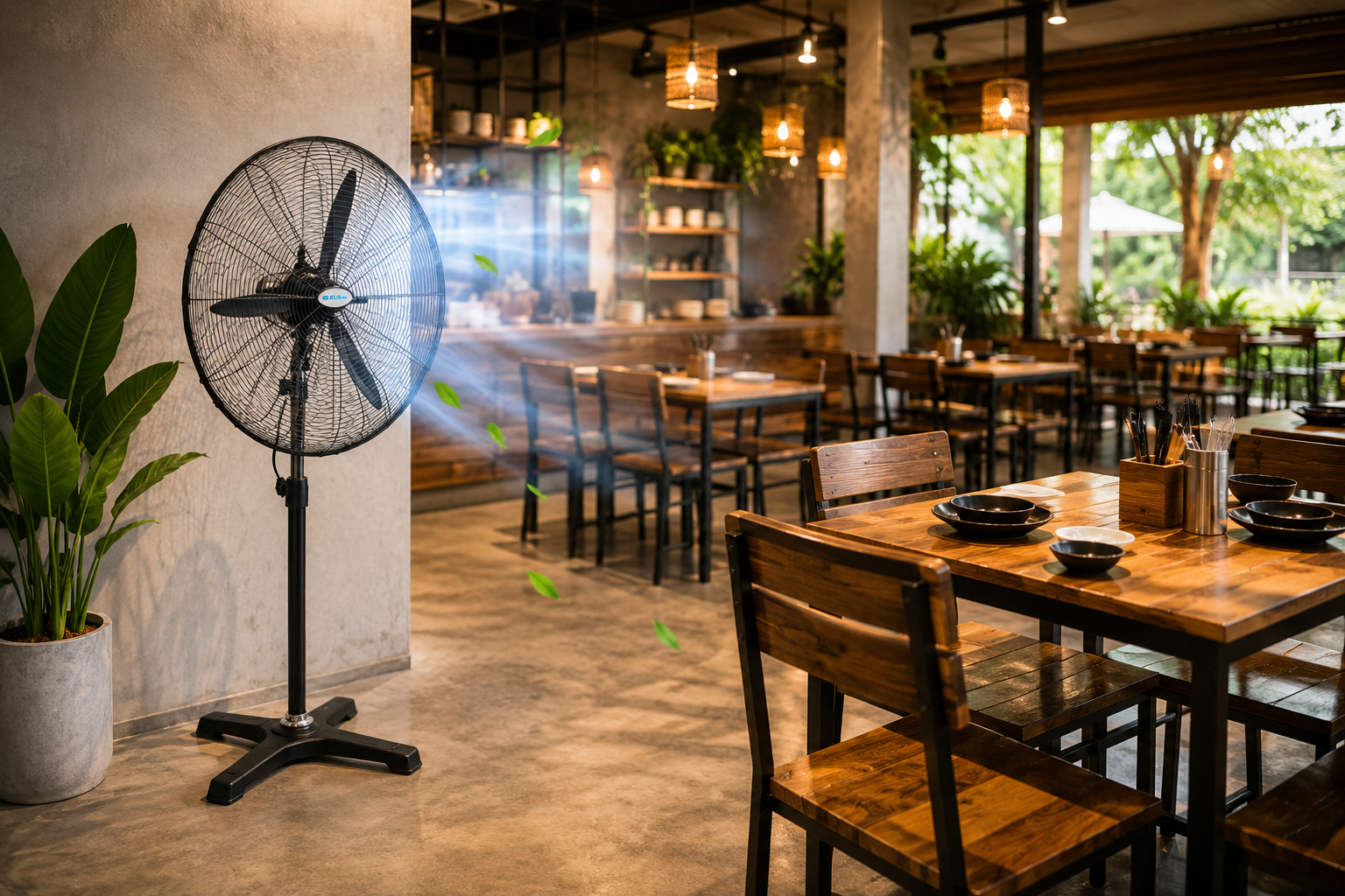 Quạt công nghiệp cho quán ăn, nhà hàng tiết kiệm chi phí quat-cong-nghiep-cho-quan-an-nha-hang-tiet-kiem